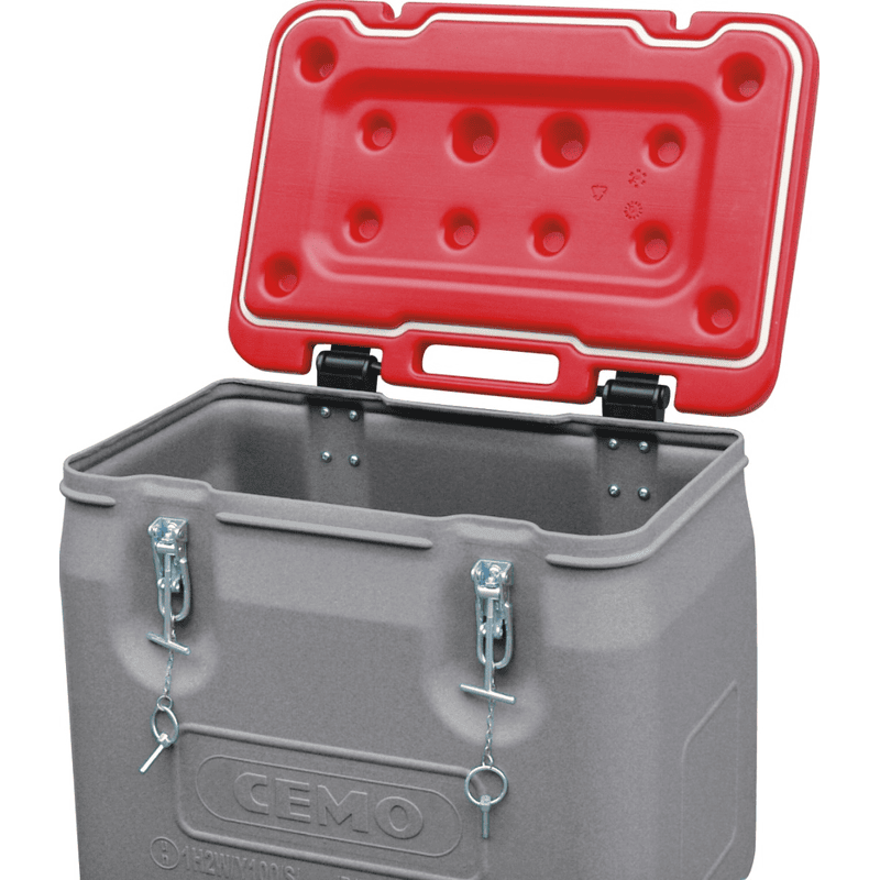 Mobil-Box mit 170/250 l, in verschiedenen Deckelfarben