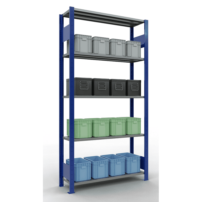 Schulte Fachbodenregal, modulares Stecksystem, beidseitig nutzbar