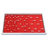 Jeu de plaques de benne 71 pièces, R 36-24, dimensions utiles des tiroirs 900 x 600 mm, hauteur de façade 50 / 75 mm