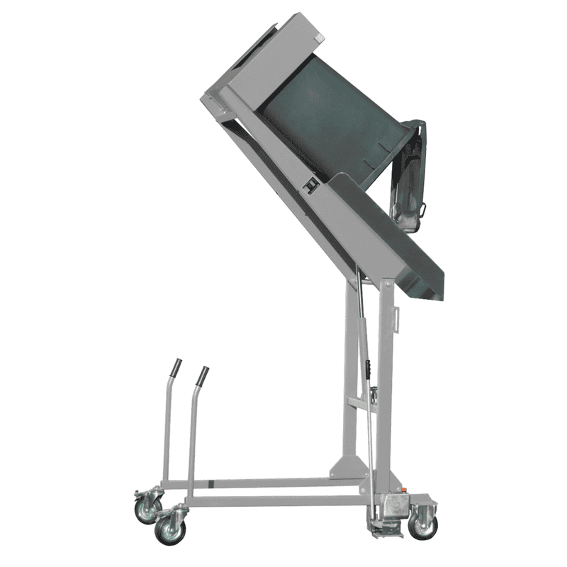 Mülltonnen-Kippwagen mit Handpumpe, in diversen Farben