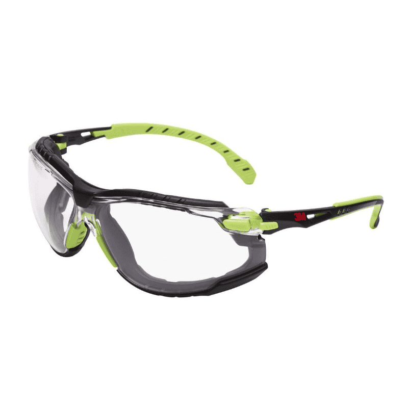 3M Lunettes de protection avec traitement antibuée Solus 1000, noir/vert, 1 pièce