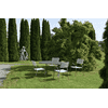 Schaffner Chaise de jardin LAMELLO sans accoudoirs, revêtement par poudre, disponible en plusieurs couleurs
