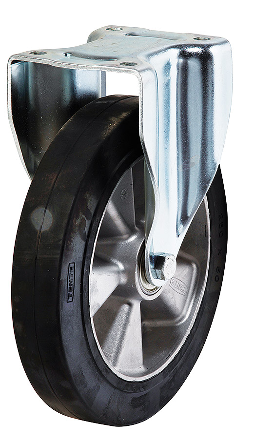 Geräteräder mit Aluminium Felgen und Gummireifen 