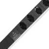 Steffen Steckdosenleiste ALU MODULAR SILVER, 7 x T13, 10 A, IP20, 3 m Kabel, mit Überspannungsschutz, silber/schwarz
