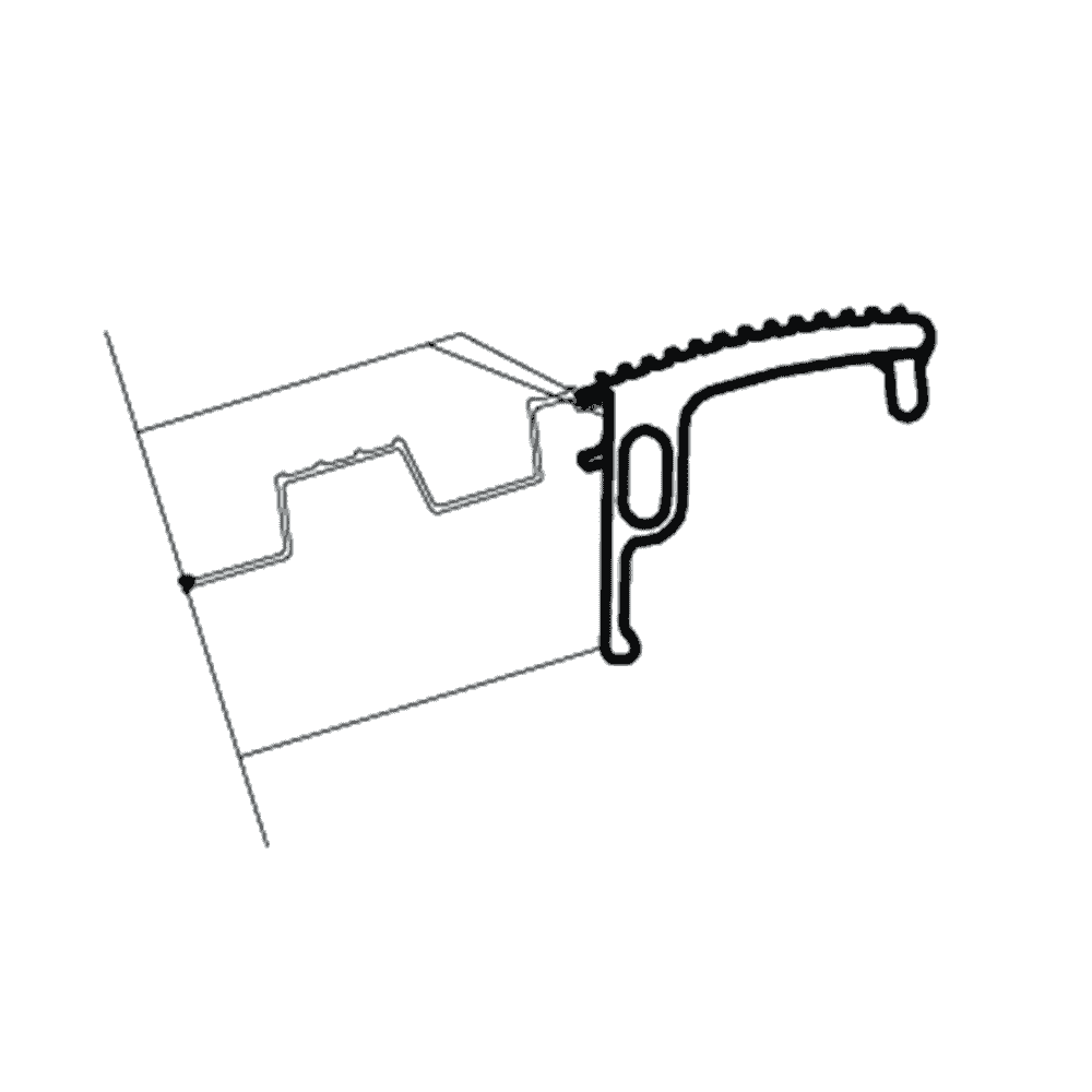 Auflagevariante für Alurampen - Auflage B