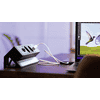 Steffen Multiprise de table ALU DESK, 2 prises de courant T13, 1 USB-A, 1 USB-C, 10 A, IP20, câble de 1.5 m,  en deux couleurs