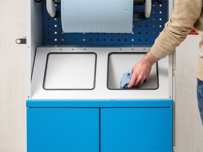 Bedrunka+Hirth Kubik 5S Reinigungsstation Duo, BxTxH 690 x 530 x 1690 mm