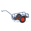 Fetra Handwagen mit Geländer, pulverbeschichtet, brillantblau RAL 5007