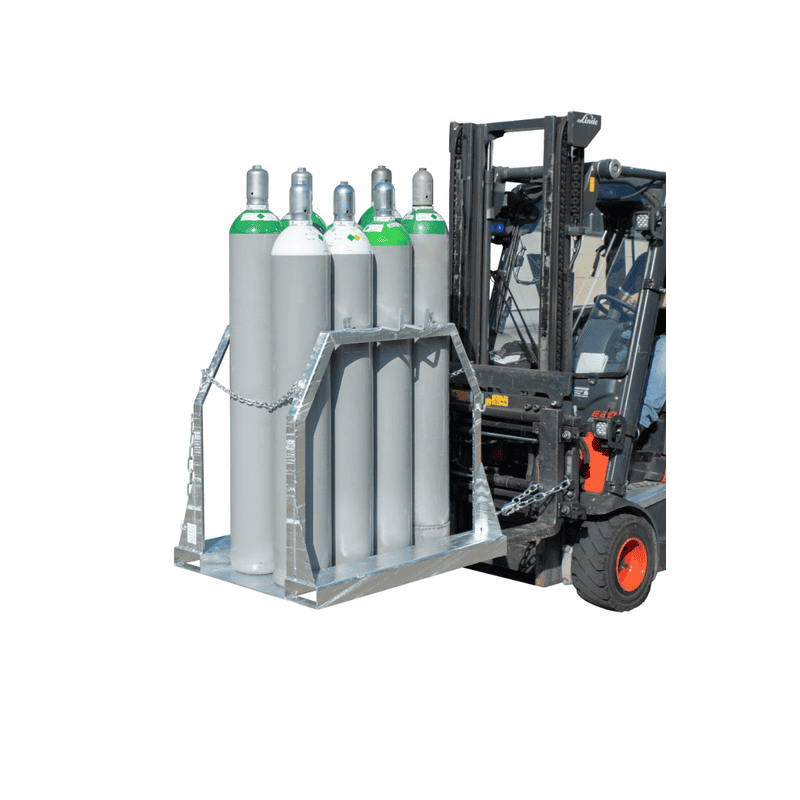 Palette pour bouteilles en acier, type SFP pour bouteilles de gaz acier Ø 250 mm