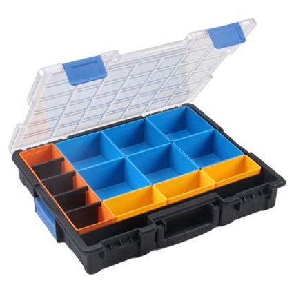 Bedrunka+Hirth Flex-Box-Kunststoff - 15 Fächer, 440 x 355 x 76 mm