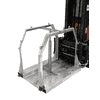 Palette pour bouteilles en acier, type SFP pour bouteilles de gaz acier Ø 250 mm