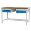Bedrunka+Hirth Arbeits- und Werktisch mit 2 Schubladen, R 18-24