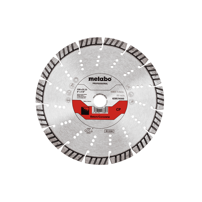 Metabo Diamanttrennscheibe "CP" Beton "professional", 230 x 22,23 mm