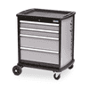 Bedrunka+Hirth Mobiler Werkstattwagen maxmobile 2, R 24-16, RAL 7035 mit 4 Schubladen und 1 Seitenblende