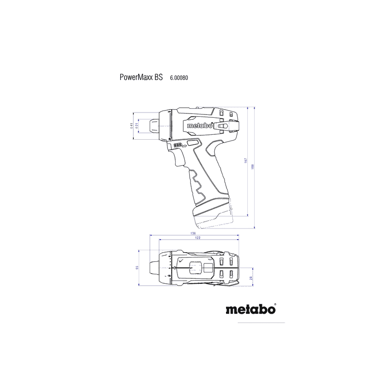 Metabo Akku-Bohrschrauber PowerMaxx BS Basic, 12 V in zwei Ausführungen