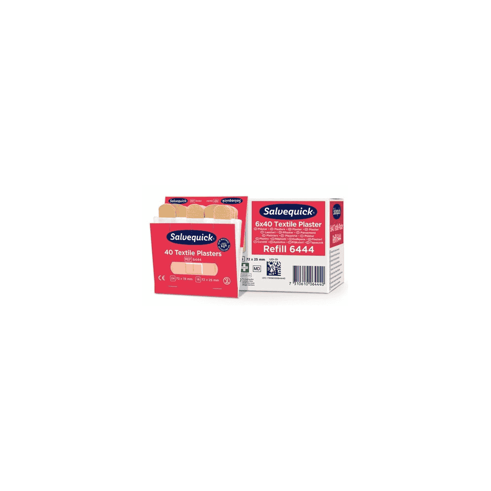 Pansements textiles, Salvequick 6444, paquet de 6 x 40 pièces