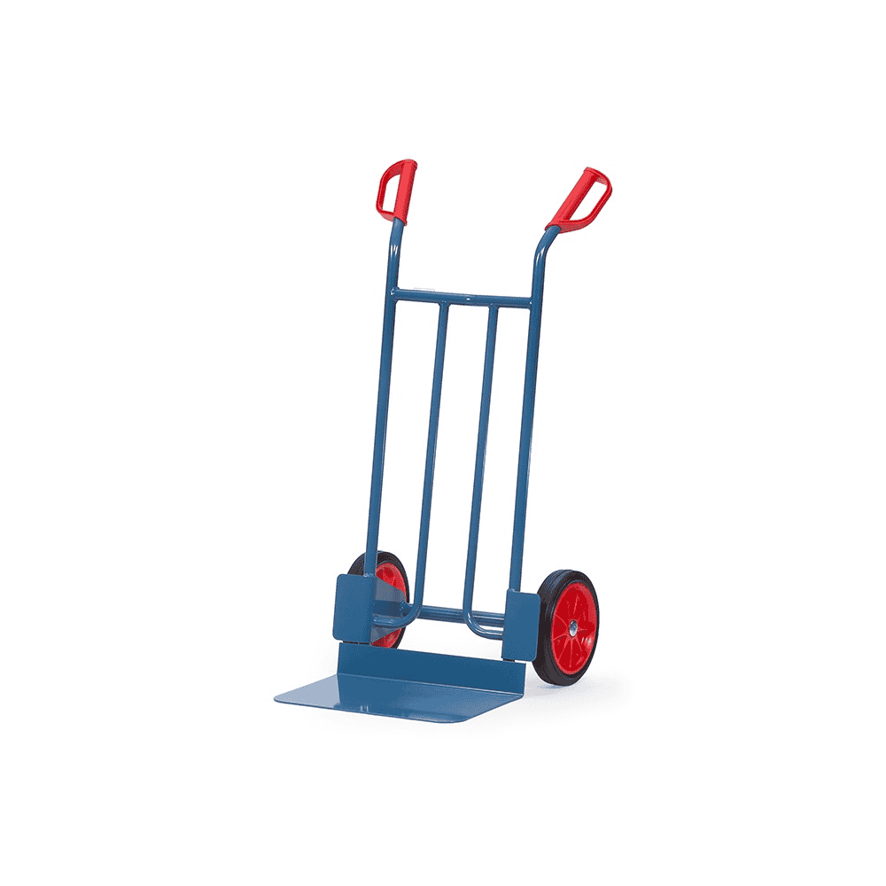 Fetra Diable en tube d'acier, hauteur 1150 mm, bavette extra large