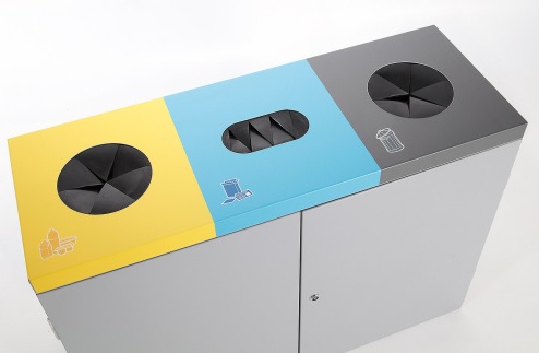 Abfallbehälter 3-fach