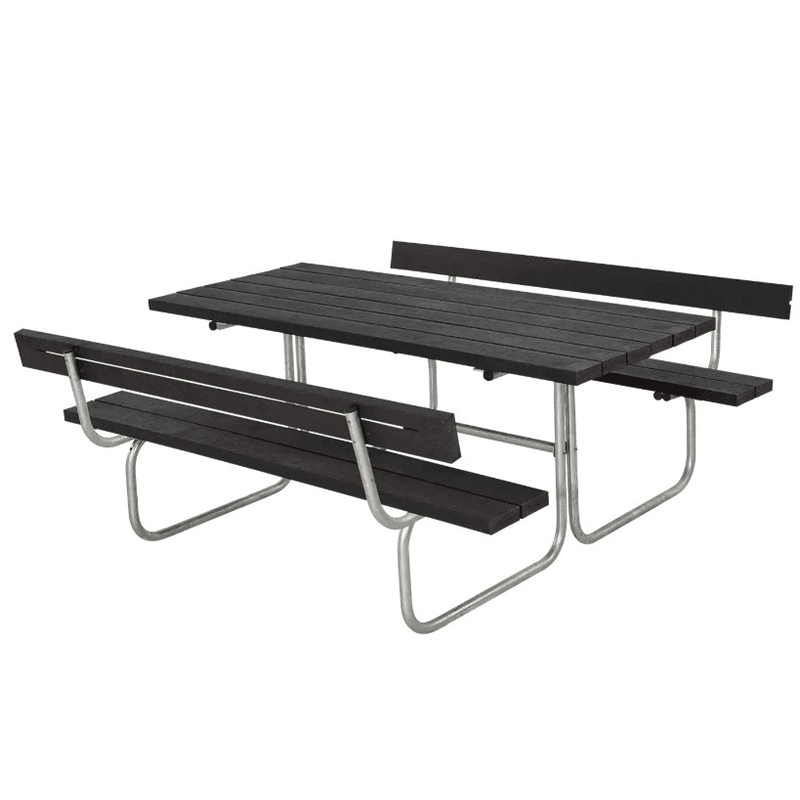 PLUS Meuble modulable Classic RePlast, noir, disponible en 2 versions