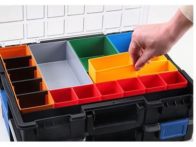 Bedrunka+Hirth Flex-Box-Kunststoff - 12 Fächer, 440 x 355 x 76 mm