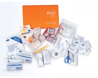 Trousse de premiers secours Hartmann, 260 x 80 x 170 mm, remplie, orange