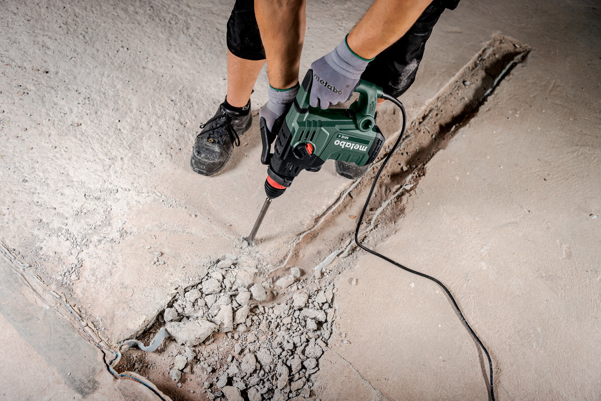 Metabo Meisselhammer MHE 4, 1050 Watt, in metaBOX 185 XL