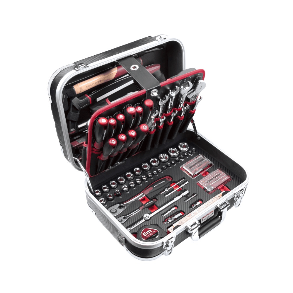KRAFTWERK PRO LINE ABS-Werkzeugkoffer, 176-teilig, mit Profi-Werkzeugsortiment