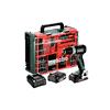 Metabo Akku-Bohrschrauber-Set BS 18 L BL, 18 V mit 2x Li-Power Akkus (18 V / 2.0 Ah), Ladegerät SC 36 und mobiler Werkstatt