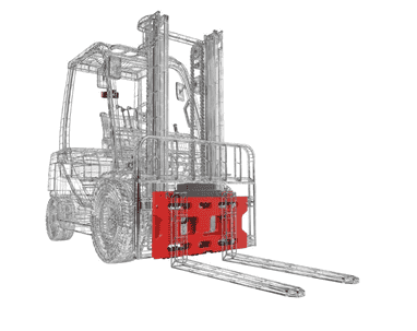 RAVAS iCP-32 Gabelträgerplattenwaage für Gabelstapler, Tragkraft 2'500–5'000 kg