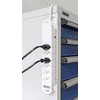 Steffen Steckdosenleiste VARIABL, 6 x T13 Steckdosen, mit Kaltgerätestecker C14 (T113), 3 m Kabel, in 2 Farben