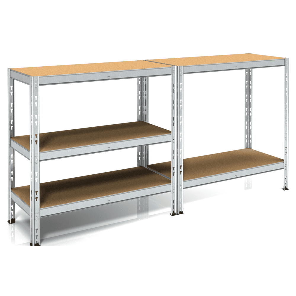 Fachbodenregal aus Metall POKERINO, 5 Fachböden, BxTxH 900 x 400 x 1800 mm