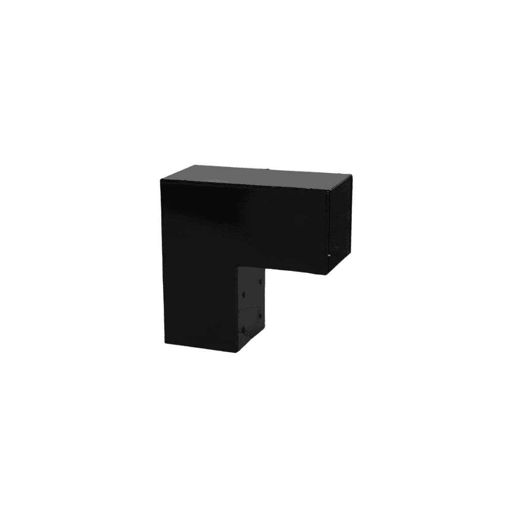 PLUS Pergola Arcade aus Holz, Schwarz RAL 9005, Modell 6, BxTxH 4860 x 2570 x 2170 mm