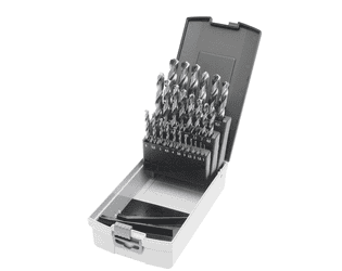 KRAFTWERK PRO LINE Spiralbohrer-Set HSS-G, 25-teilig, 1–13 mm, Metallbohrer in 0,5-mm-Schritten