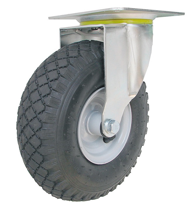 Roues de transport avec tuyau en différents modèles | diamètre de la roue 260 mm | dimensions du trou de vis 140 x 140 mm