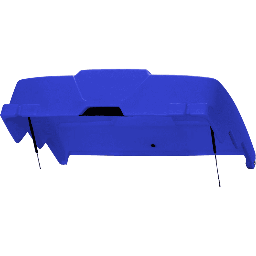 Couvercle rabattable bleu, avec ressorts à gaz - Accessoire pour Station Service CUBE pour AdBlue® 5000 l