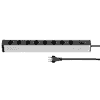 Steffen Steckdosenleiste ALU MODULAR PDU, 8 x T13, 10 A, IP20, 3 m Kabel, mit Überstromschutz, diverse Farben