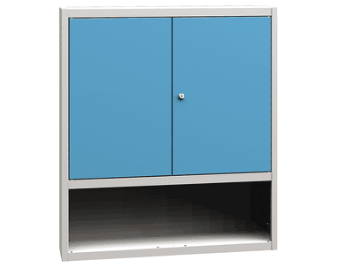 Armoire supérieure verrouillable sur la table de travail