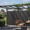 PLUS Noor Zaun aus Holz, Schwarz RAL 9005, LxBxH 1500 x 35/68 x 1780 mm