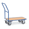 Chariot de transport avec freins sur les roues pivotantes | charge utile 400 kg | différentes tailles de plate-forme 