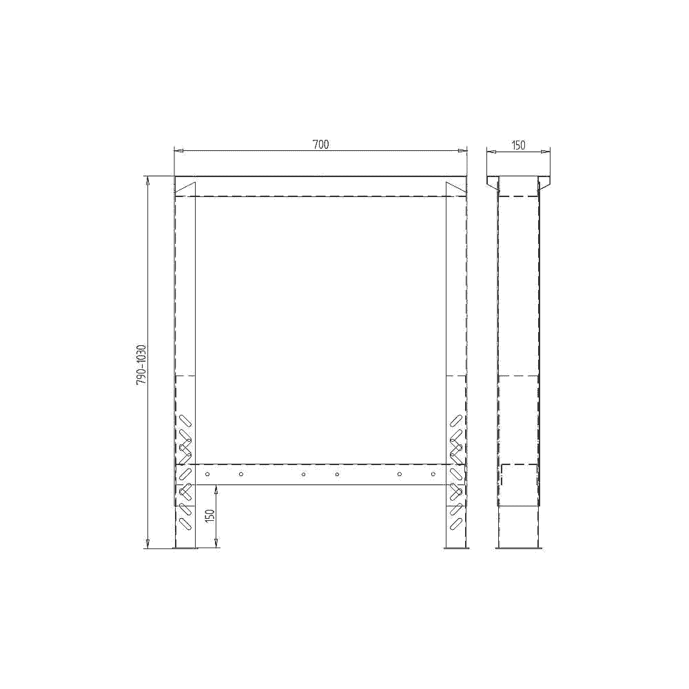 Pied de table réglable PROFI