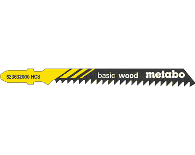 Metabo Stichsägeblatt "Basic Wood" 74 mm / 3 mm, 5 Stück