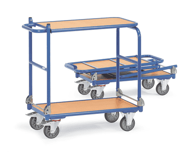 Klappwagen mit 2 klappbaren Bügeln und 2 Tischplattformen | Tragkraft 250 kg