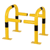 Stahl-Pfostenschutz, gelb-schwarz, 620 x 520 x 600 mm