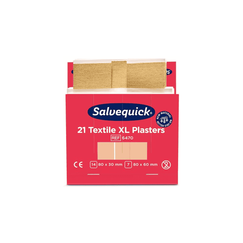 Pansements textiles extra-larges, Cederroth 6470, recharge, paquet de 6 x 21 pièces