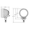 Témoin lumineux flèche bleue LED 12-56V
