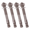 Bodenanker-Set, 85 mm, verzinkt, 4 Stück