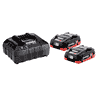 Metabo Basis-Set LiHD, 2 x 4.0 Ah und Ladegerät ASC 55