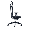 Chaise de bureau Interstuhl LX216 avec dossier en résille et accoudoirs 4D, noir