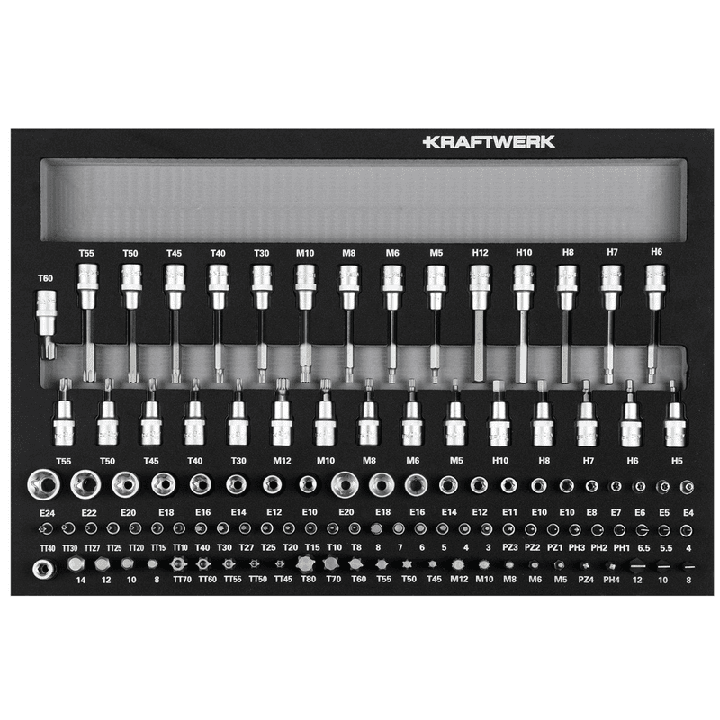 KRAFTWERK Werkstattwagen XL BT900 mit 7 Schubladen, PRO+HT, inkl. Werkzeug, 278-teilig
