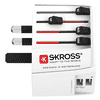 Steffen SKROSS Reiseadapter MUV World - World mit 2x USB-A, 2-polig, max. 2.5 A, mit Sicherung, weiss